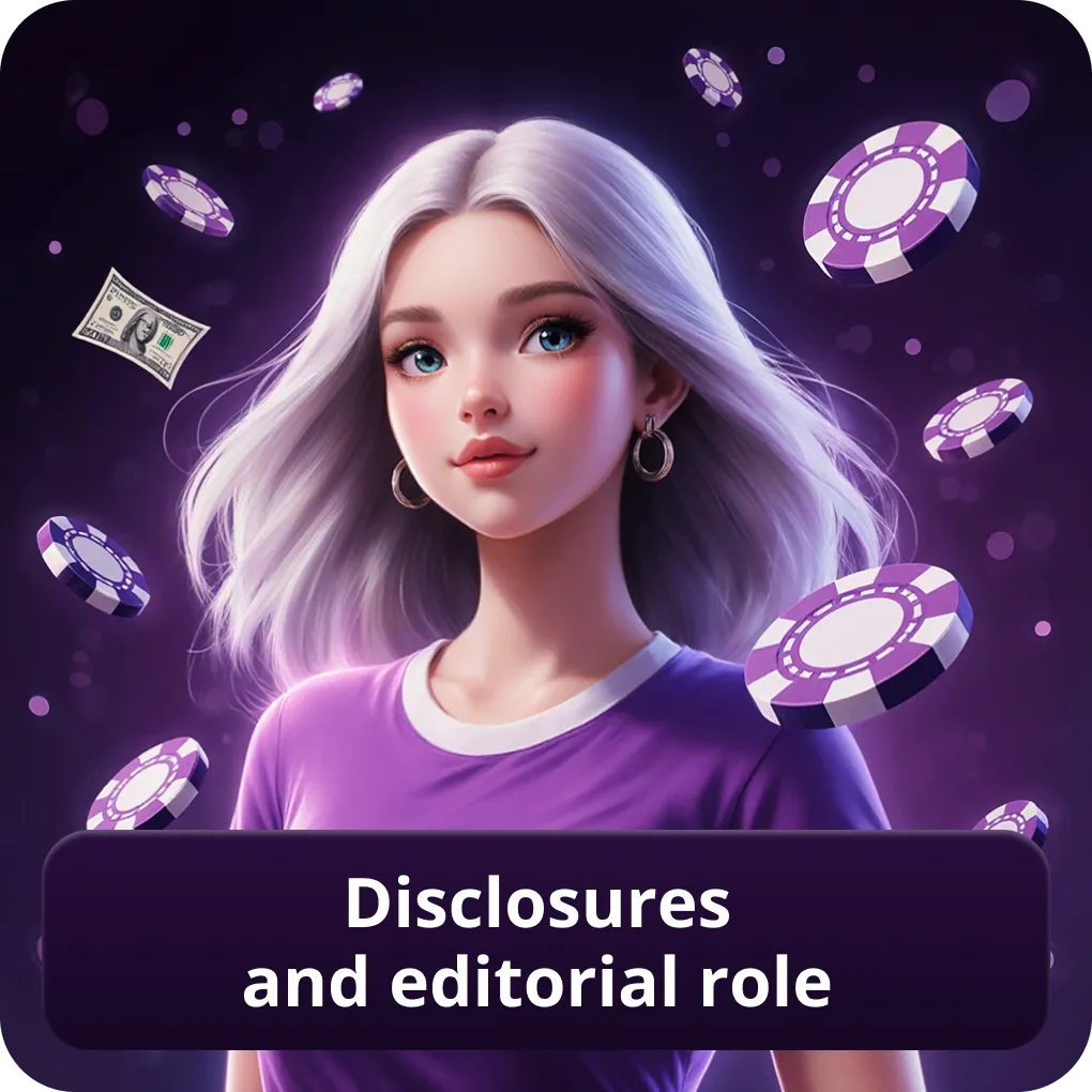 Disclosures and Editorial Role at our site Disclosures and Editorial Role