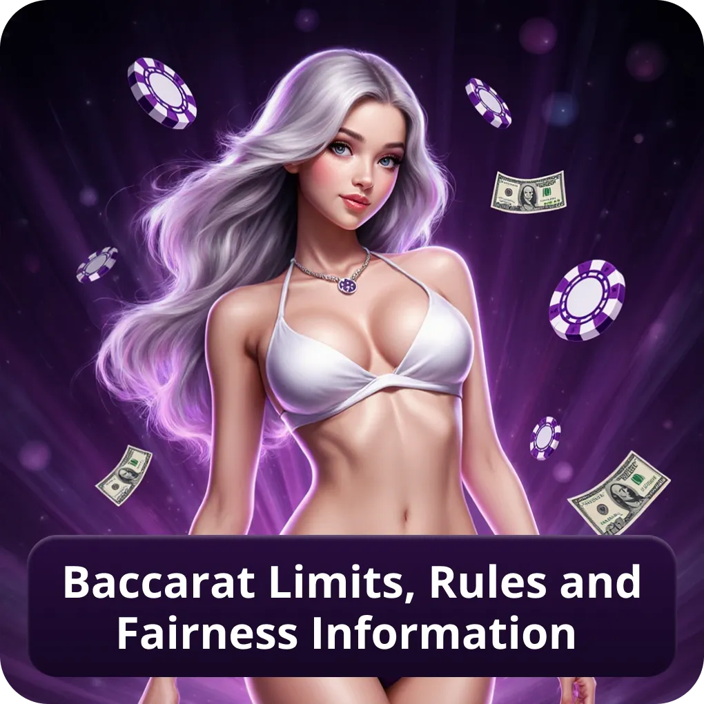 Baccarat limits, rules and fairness information