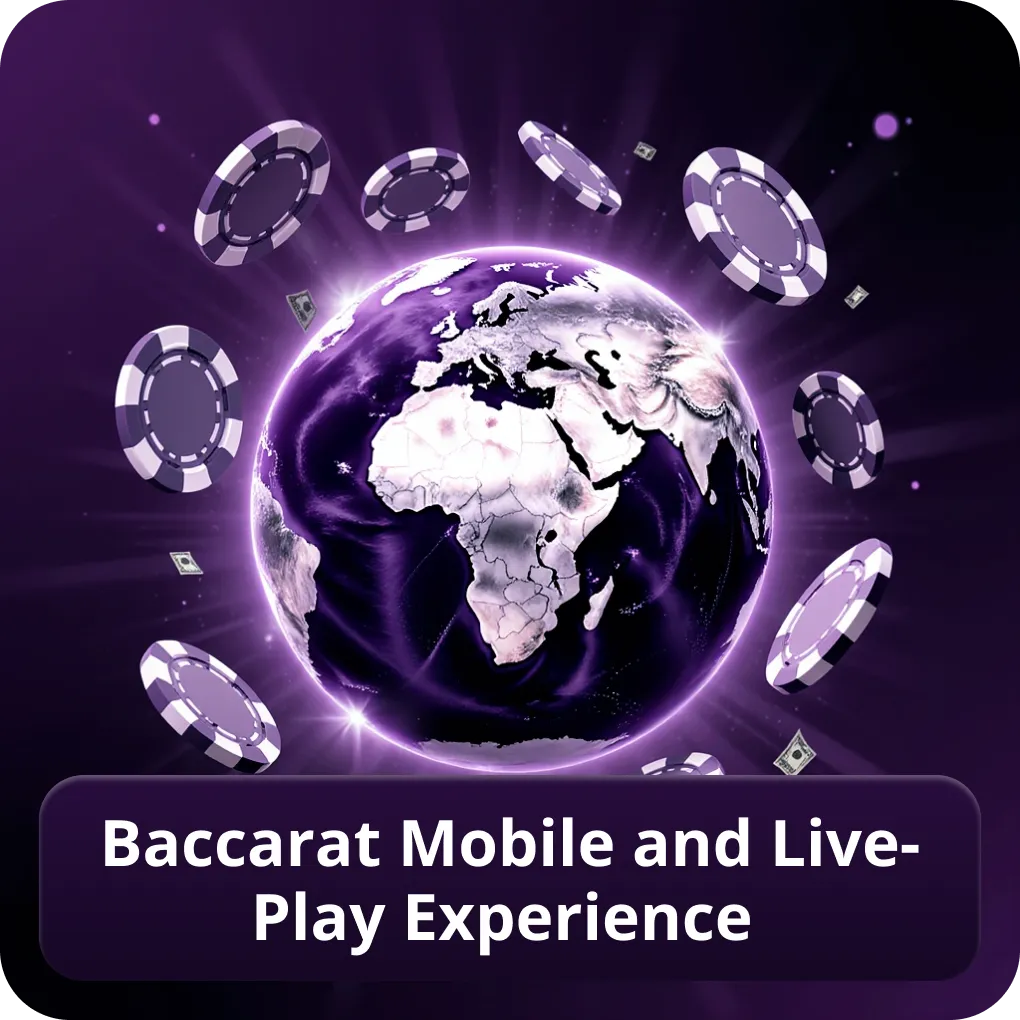 Baccarat mobile and live-play experience