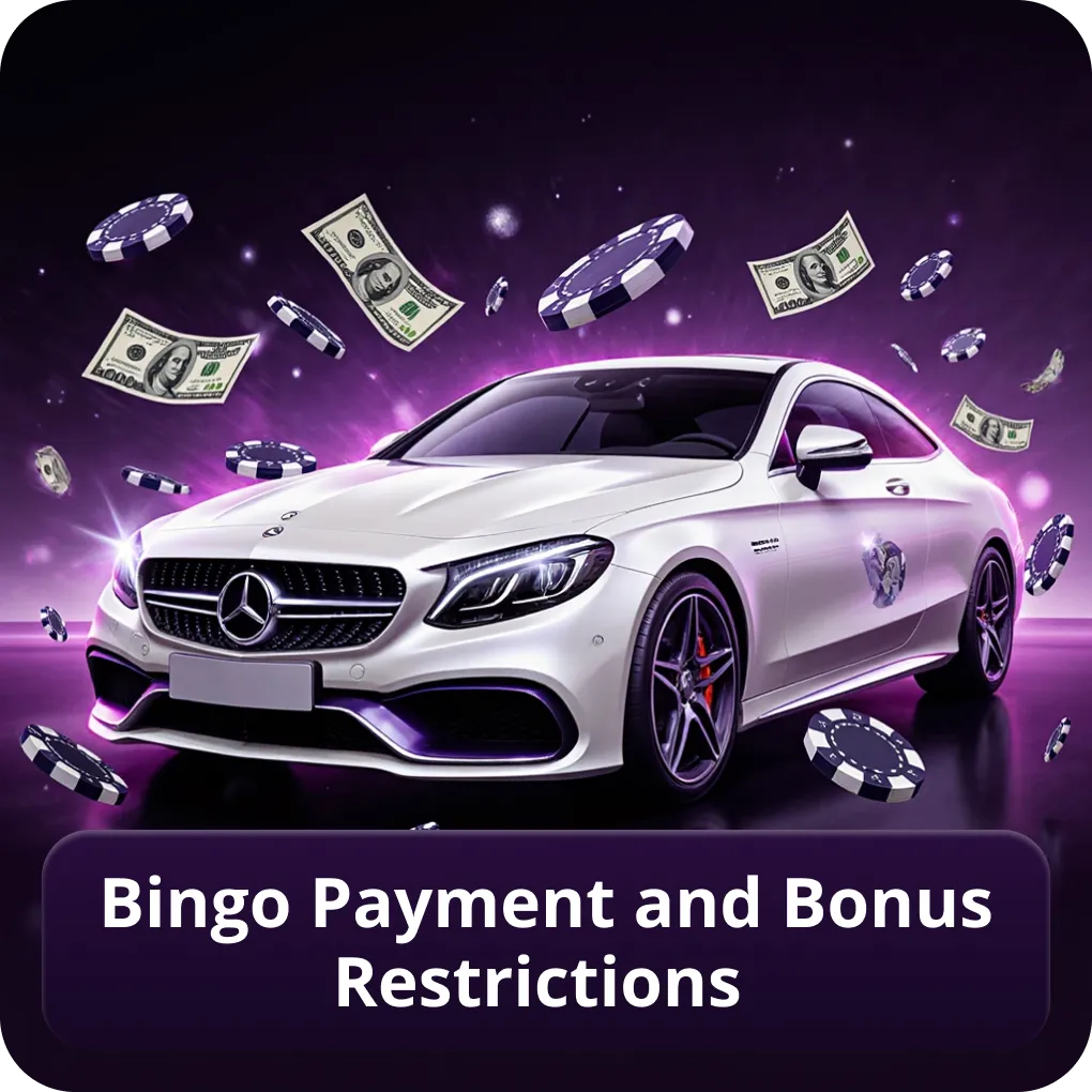 Bingo payment and bonus restrictions