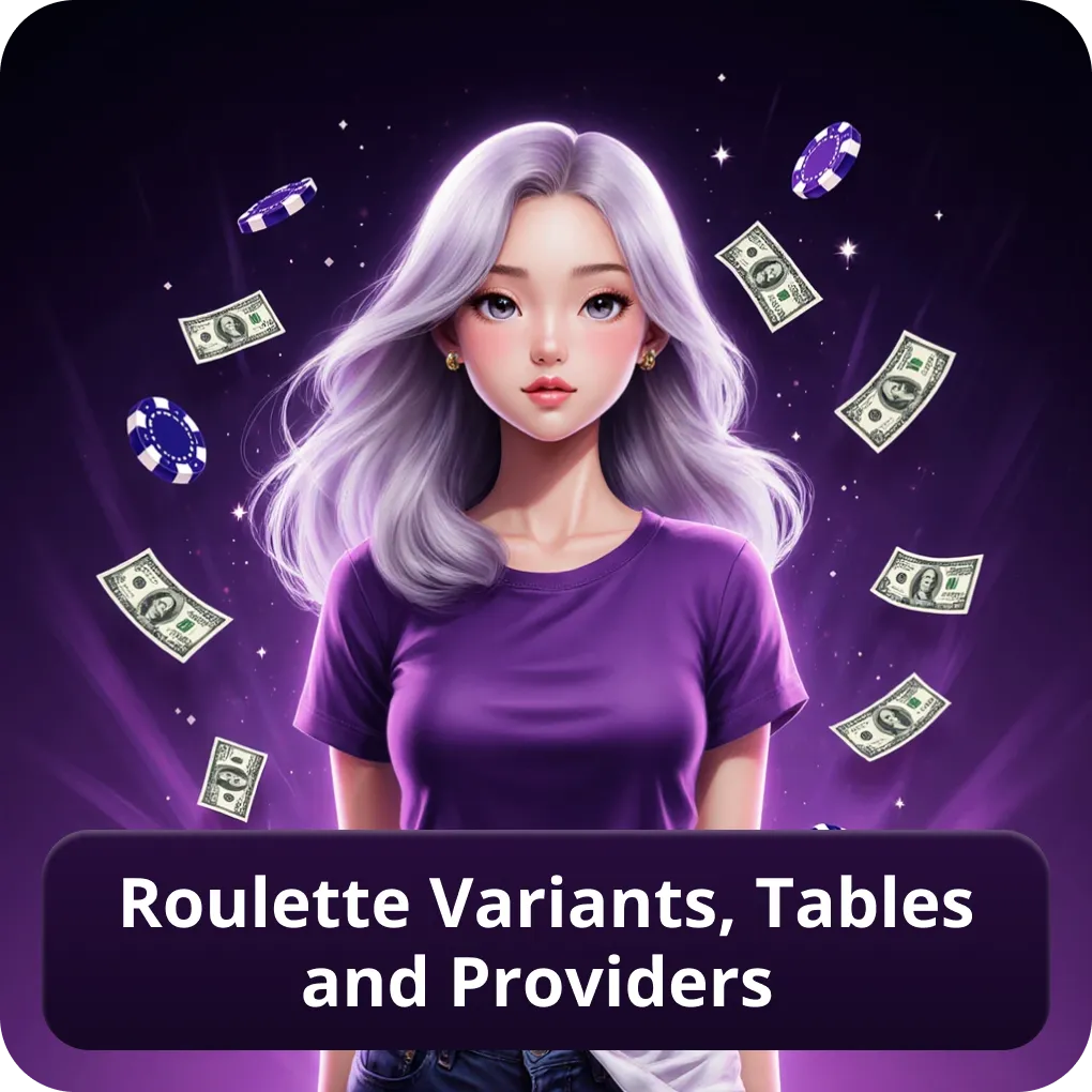 Roulette variants, tables and providers