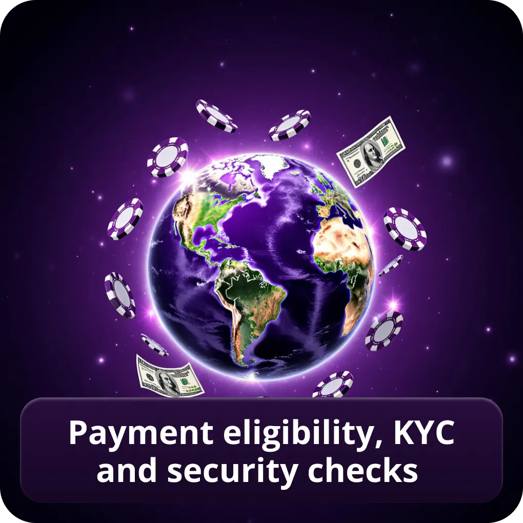 Payment Eligibility, KYC and Security Checks