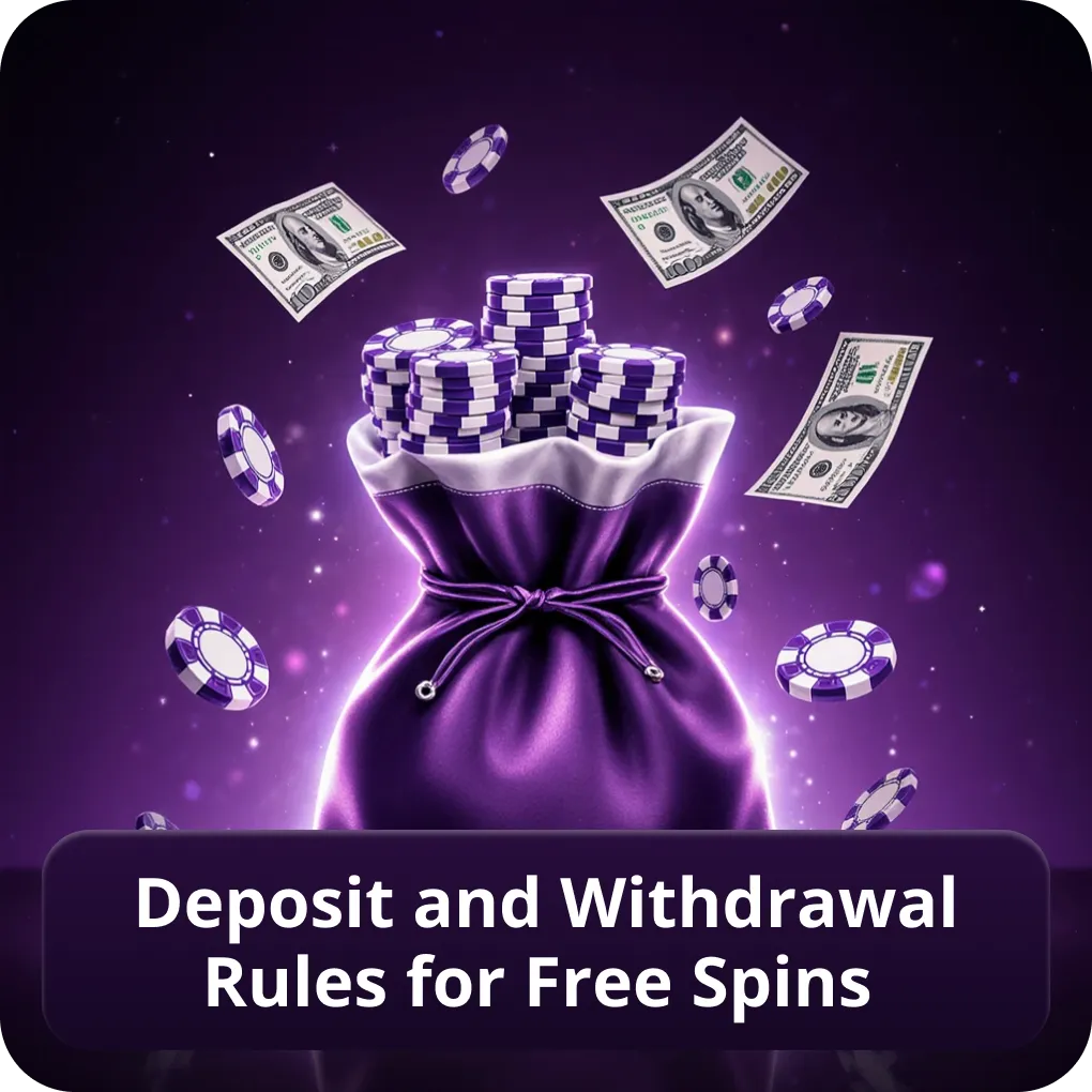 Deposit and withdrawal rules for free spins