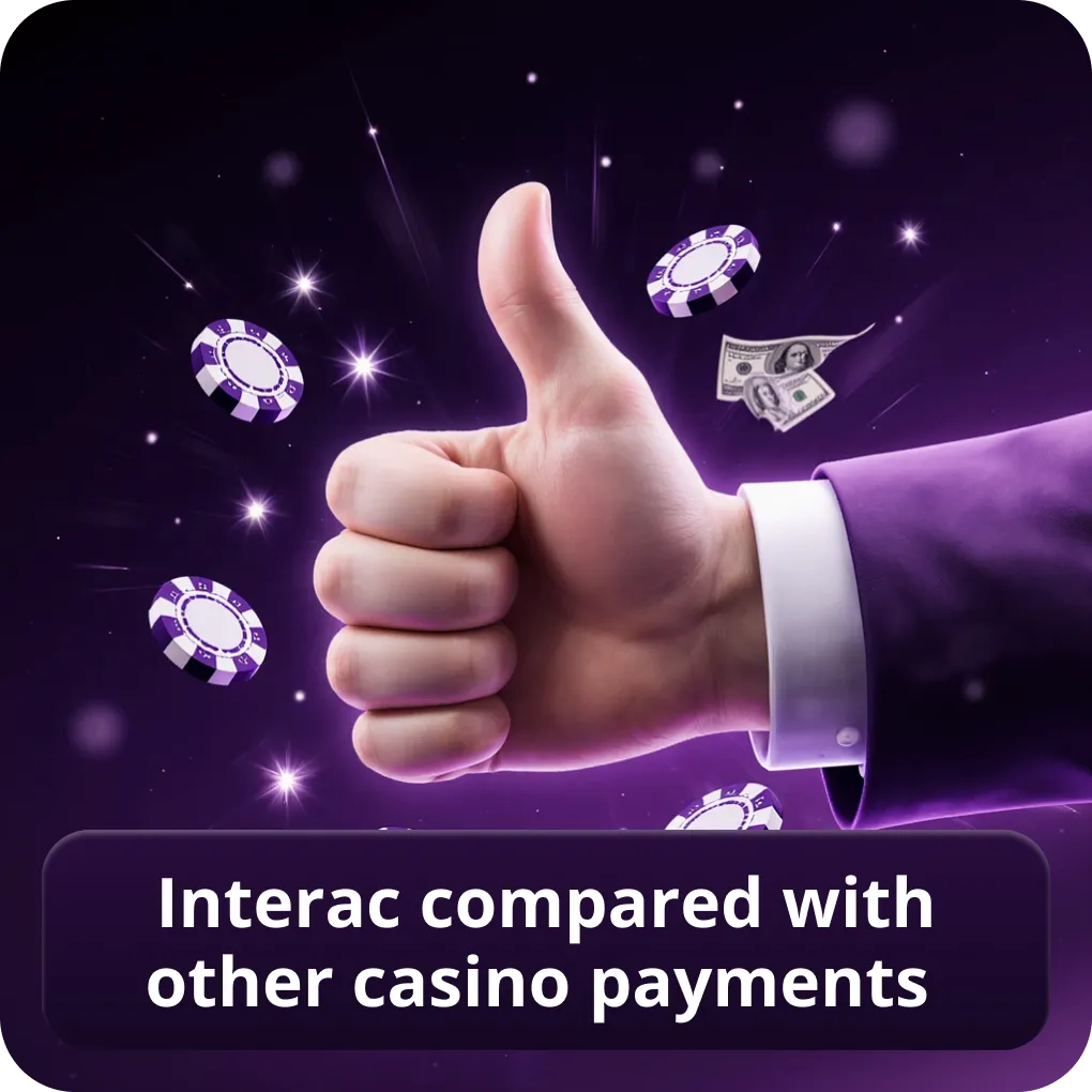Interac Compared with Other Casino Payments
