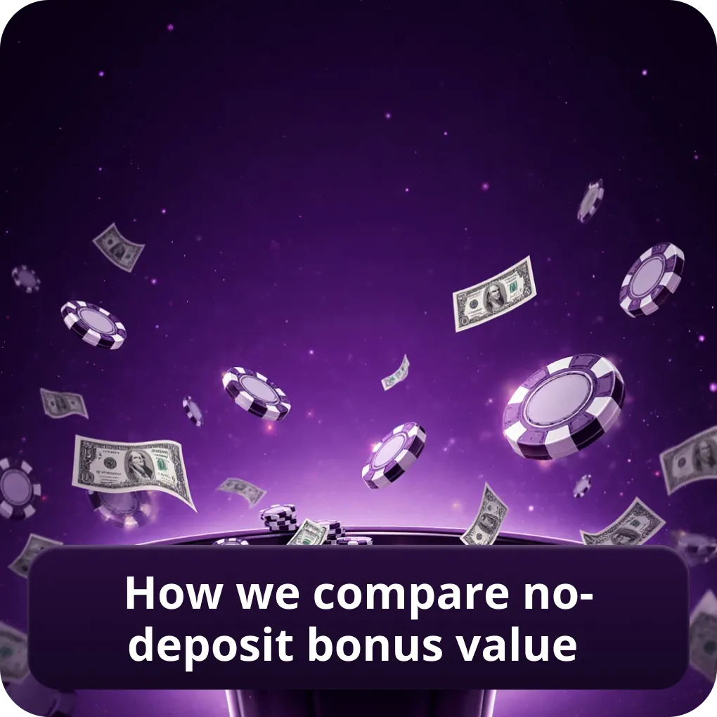 How we compare no-deposit bonus value