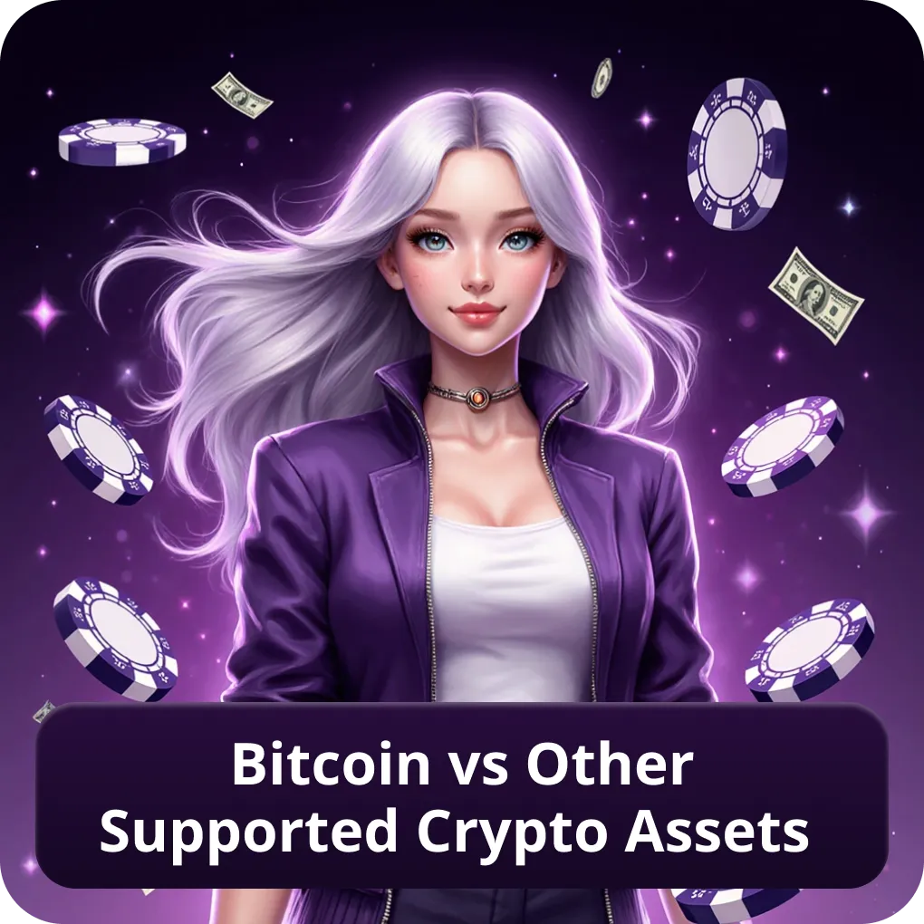 Bitcoin vs other supported crypto assets