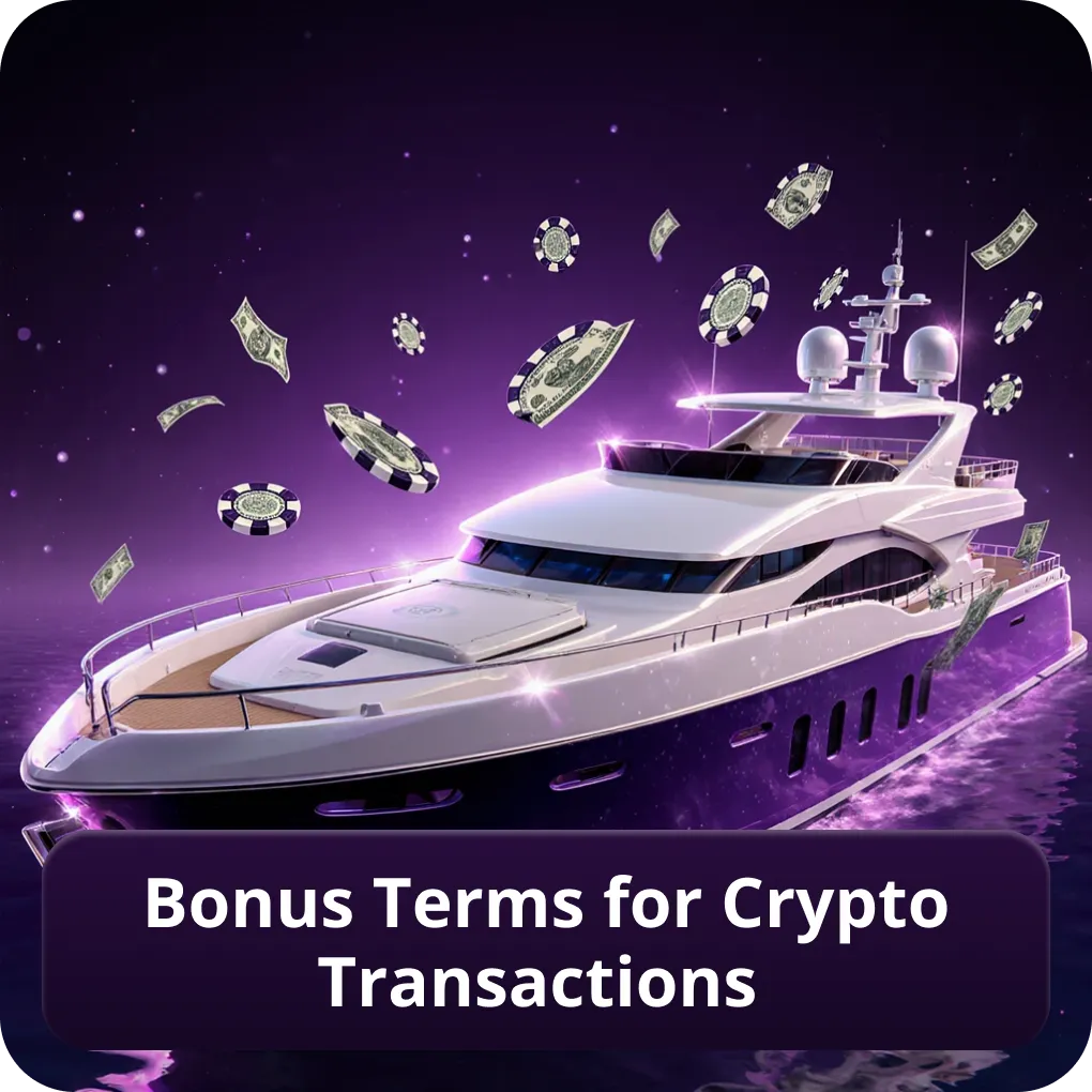 Bonus terms for crypto transactions