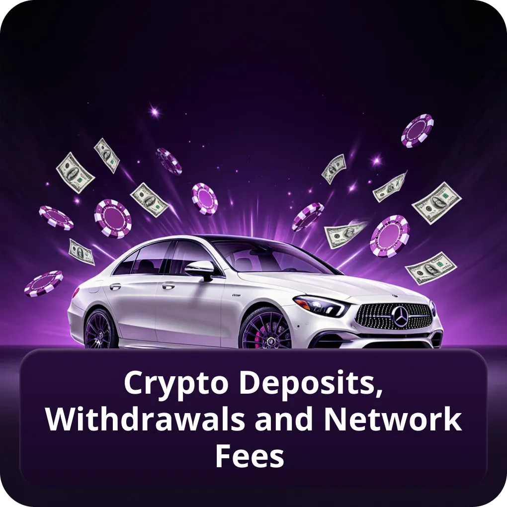 Crypto deposits, withdrawals and network fees