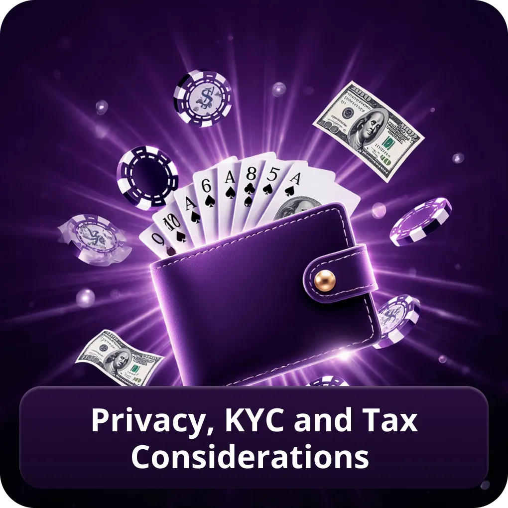 Privacy, KYC and tax considerations