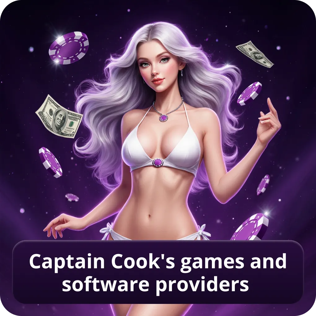 Captain Cook's Casino review Canada games and software providers overview Captain Cook's games and software providers