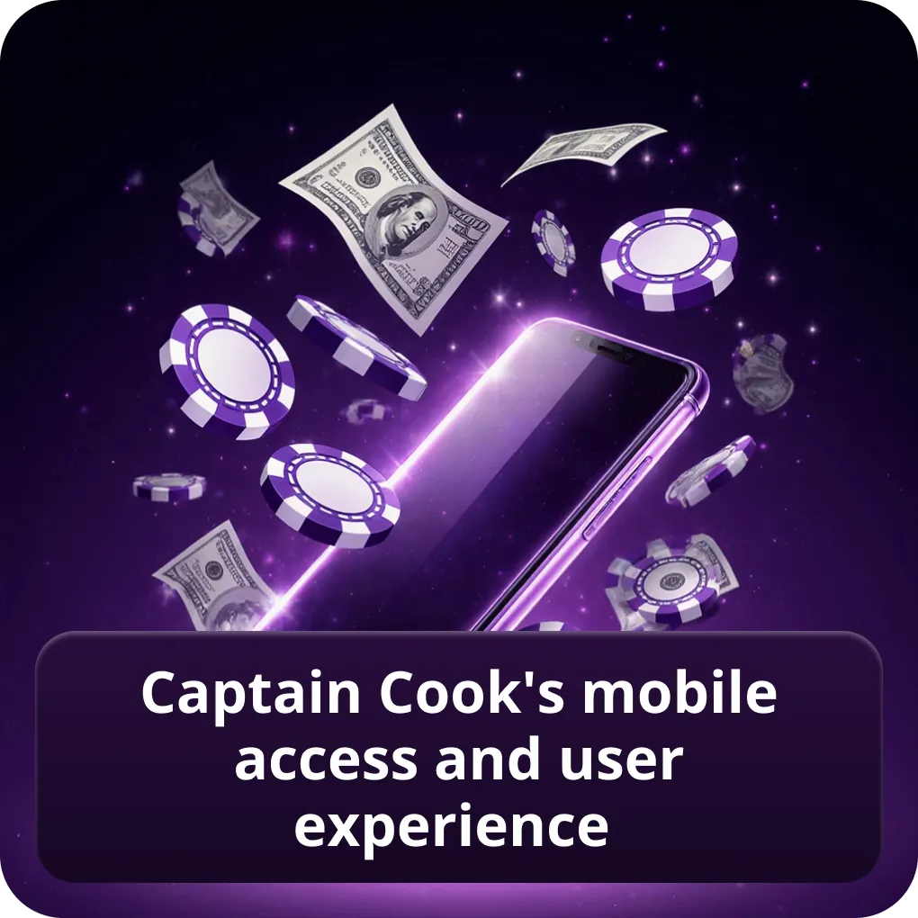 Captain Cook's Casino review Canada mobile access and user experience Captain Cook's mobile access and user experience