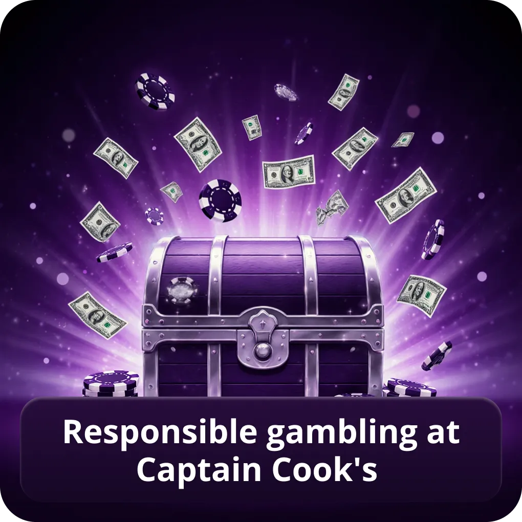 Captain Cook's Casino review Canada responsible gambling tools and resources Responsible gambling at Captain Cook's
