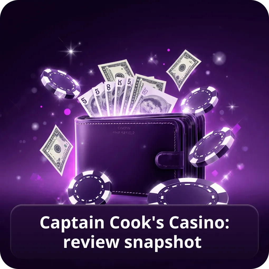 Captain Cook's Casino review Canada key parameters snapshot Captain Cook's Casino: review snapshot