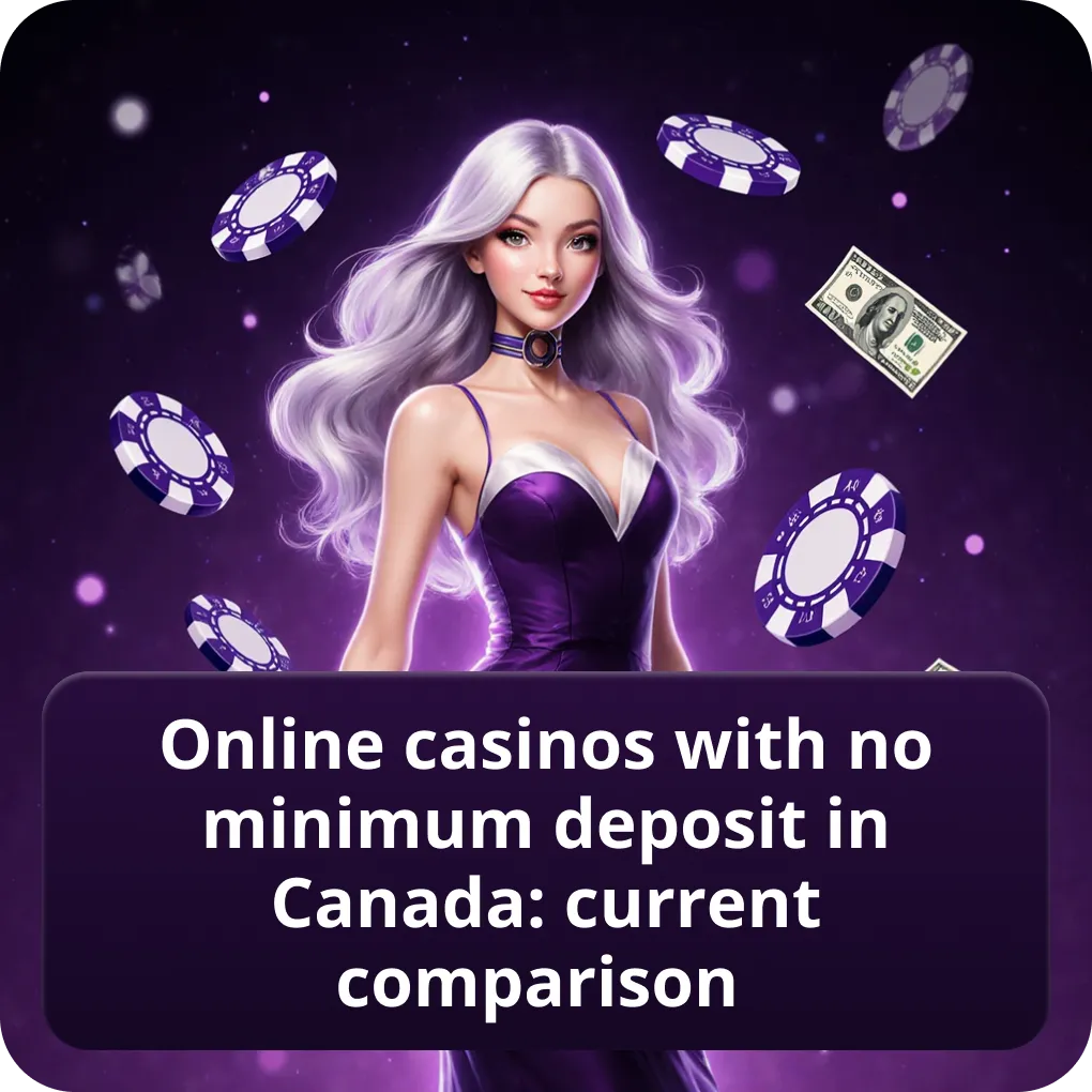 Online casinos with no minimum deposit in Canada: current comparison