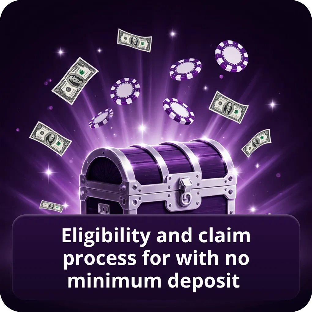 Eligibility and claim process for with no minimum deposit