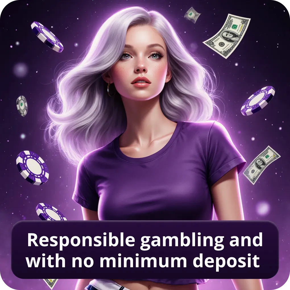 Responsible gambling and with no minimum deposit