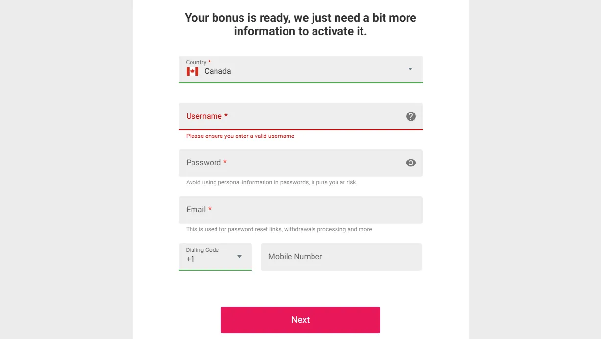Spin Casino review Canada registration and KYC verification steps Spin registration and KYC
