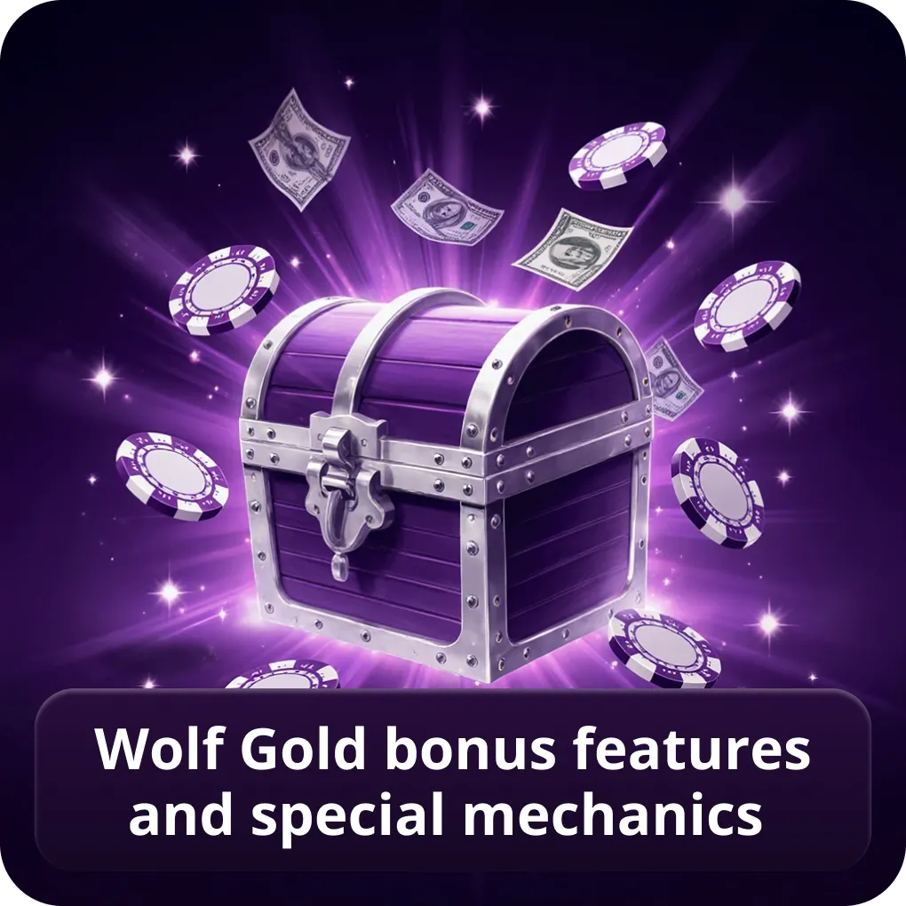 Wolf Gold bonus features and special mechanics