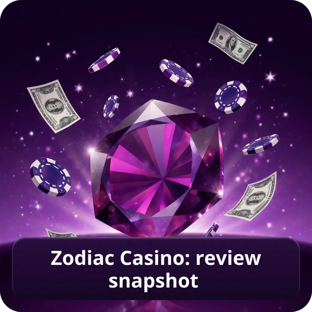 Zodiac Casino review Canada — key parameters snapshot Zodiac Casino: review snapshot