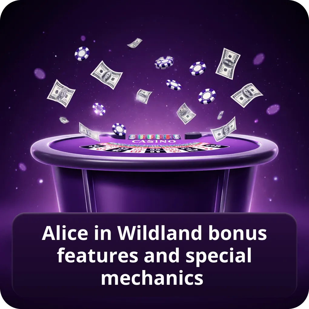 Alice in Wildland slot Canada bonus features and special mechanics Alice in Wildland bonus features and special mechanics