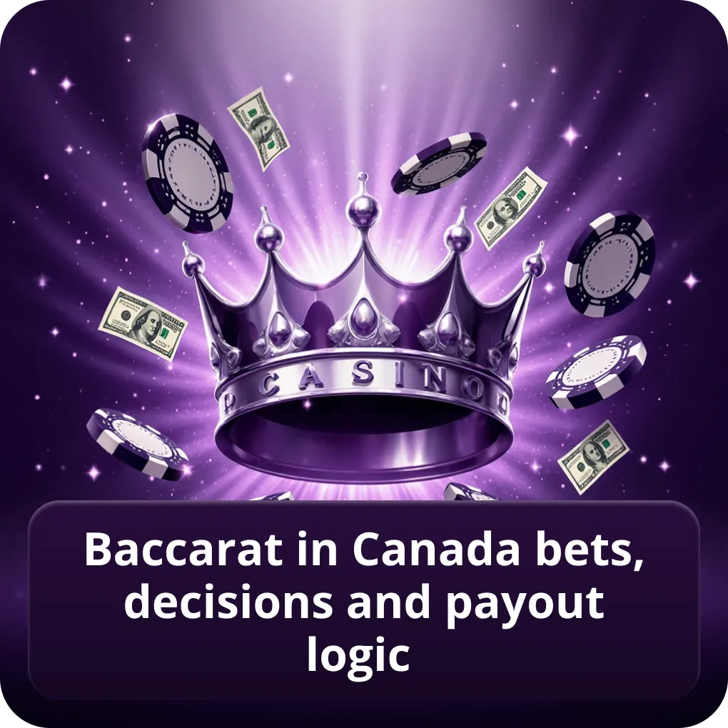 Baccarat in Canada bets, decisions and payout logic overview Baccarat in Canada bets, decisions and payout logic