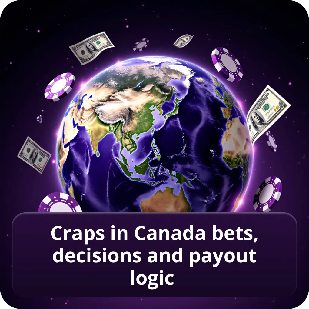 Craps in Canada Bets, Decisions and Payout Logic
