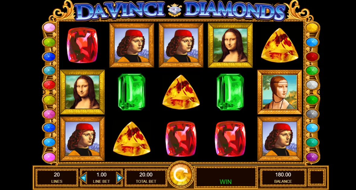 How Da Vinci Diamonds gameplay works