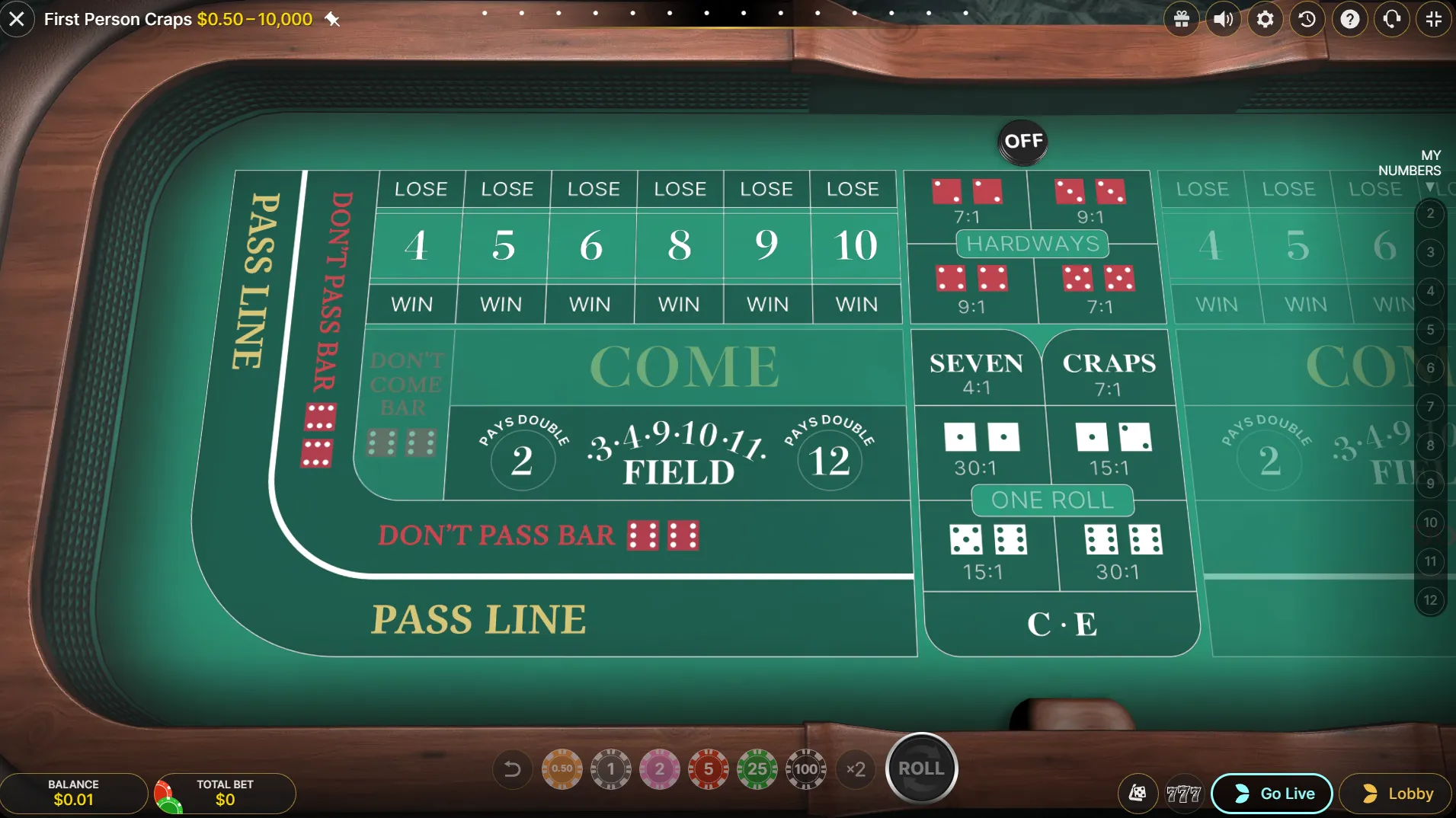 How to play craps in Canada: quick start 
