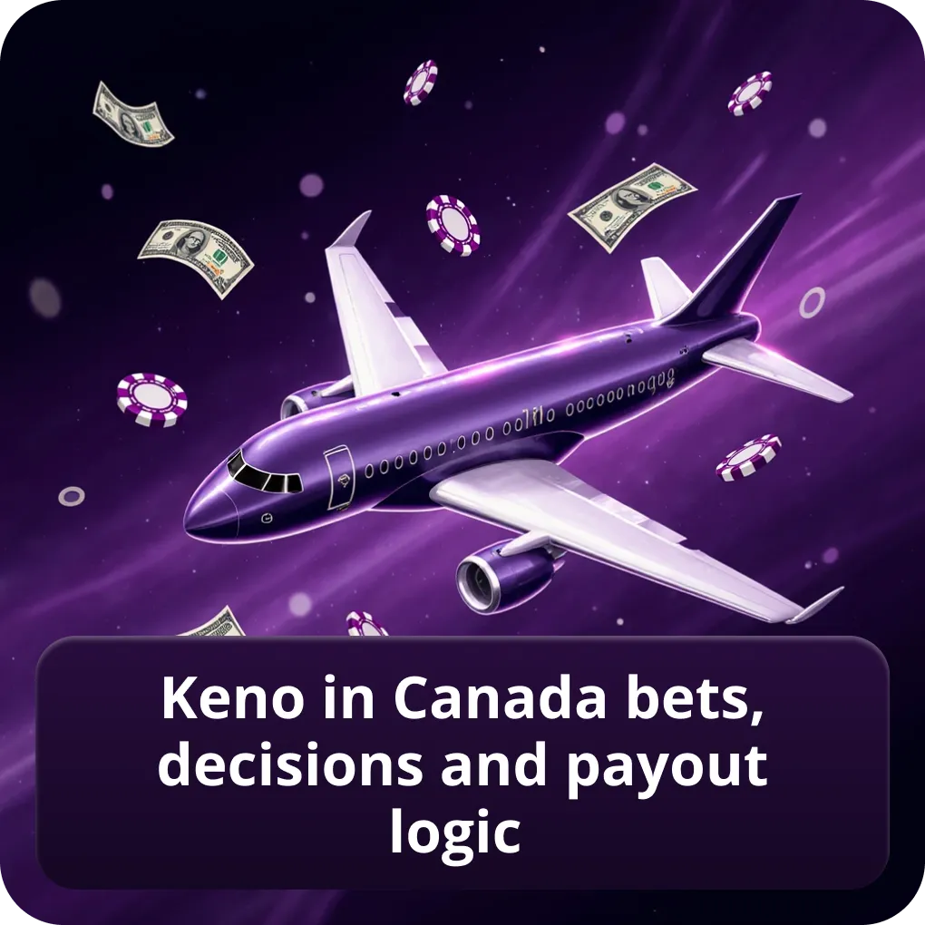 Keno in Canada bets, decisions and payout logic