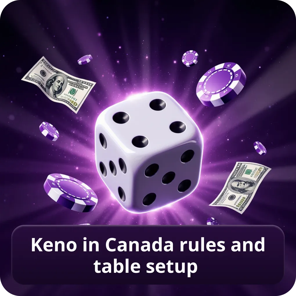 Keno in Canada rules and table setup