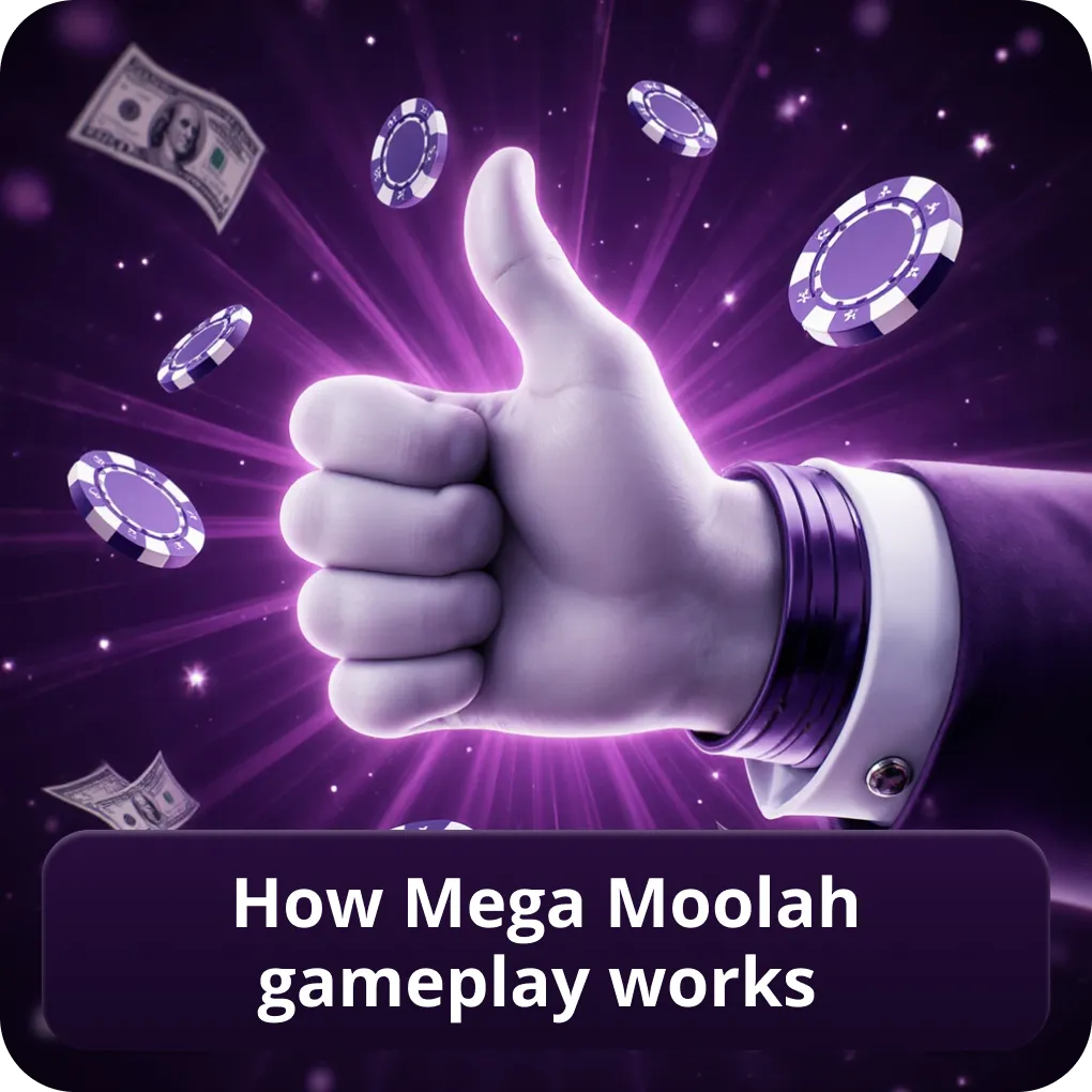 How Mega Moolah gameplay works