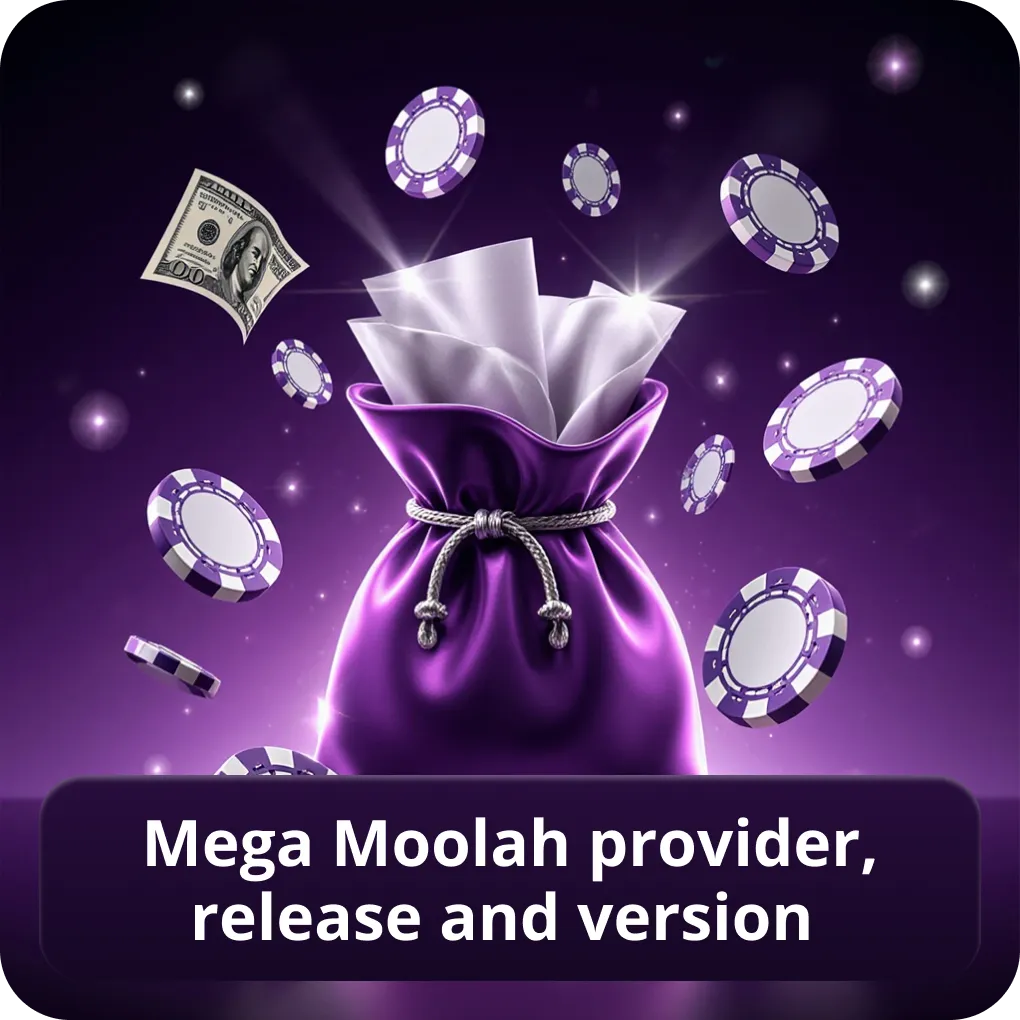 Mega Moolah provider, release and version