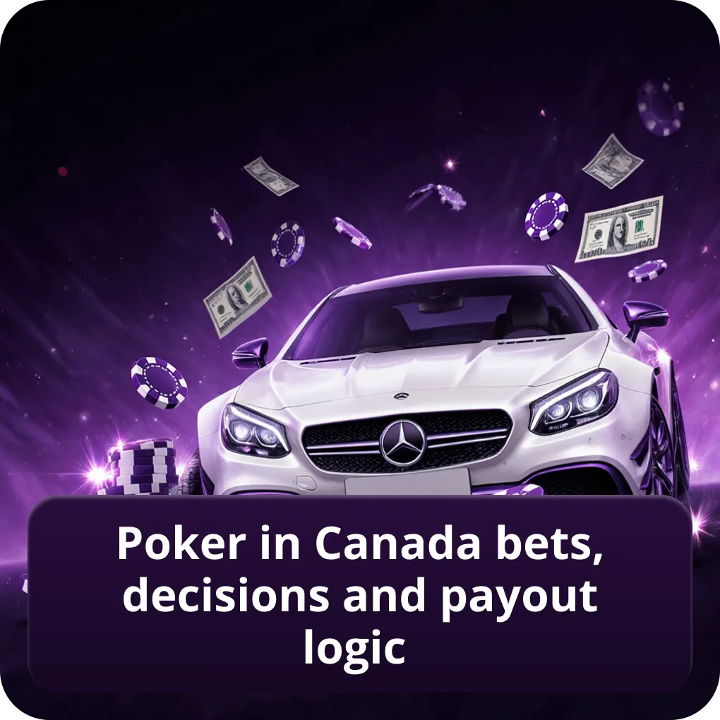 Poker in Canada bets, decisions and payout logic