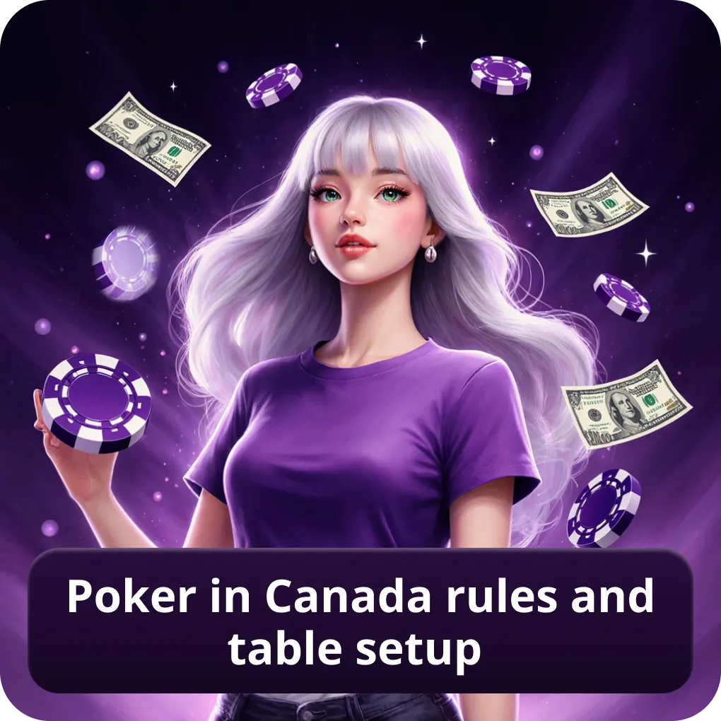 Poker in Canada rules and table setup