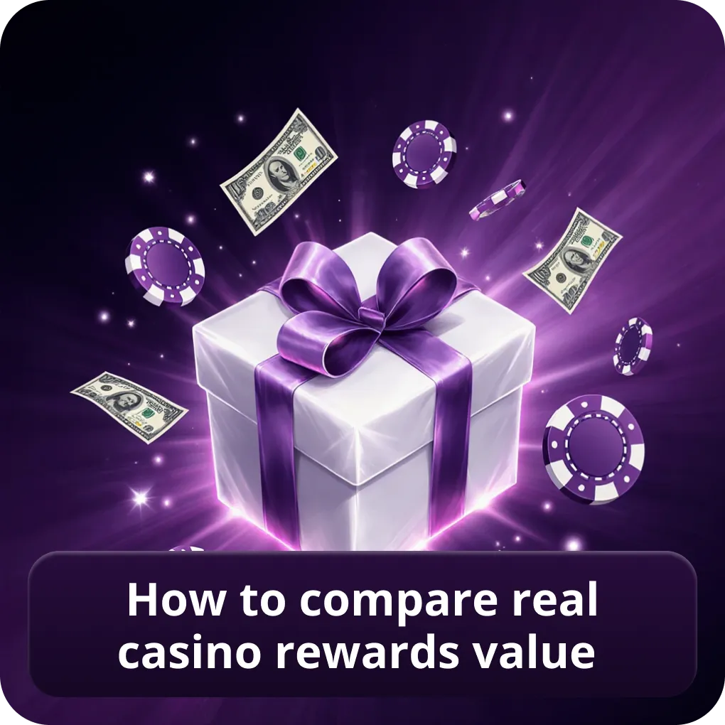 How to compare real casino rewards value before joining How to compare real casino rewards value