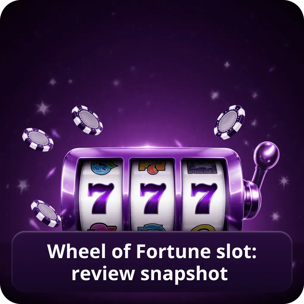 Wheel of Fortune slot Canada review snapshot key parameters Wheel of Fortune slot: review snapshot
