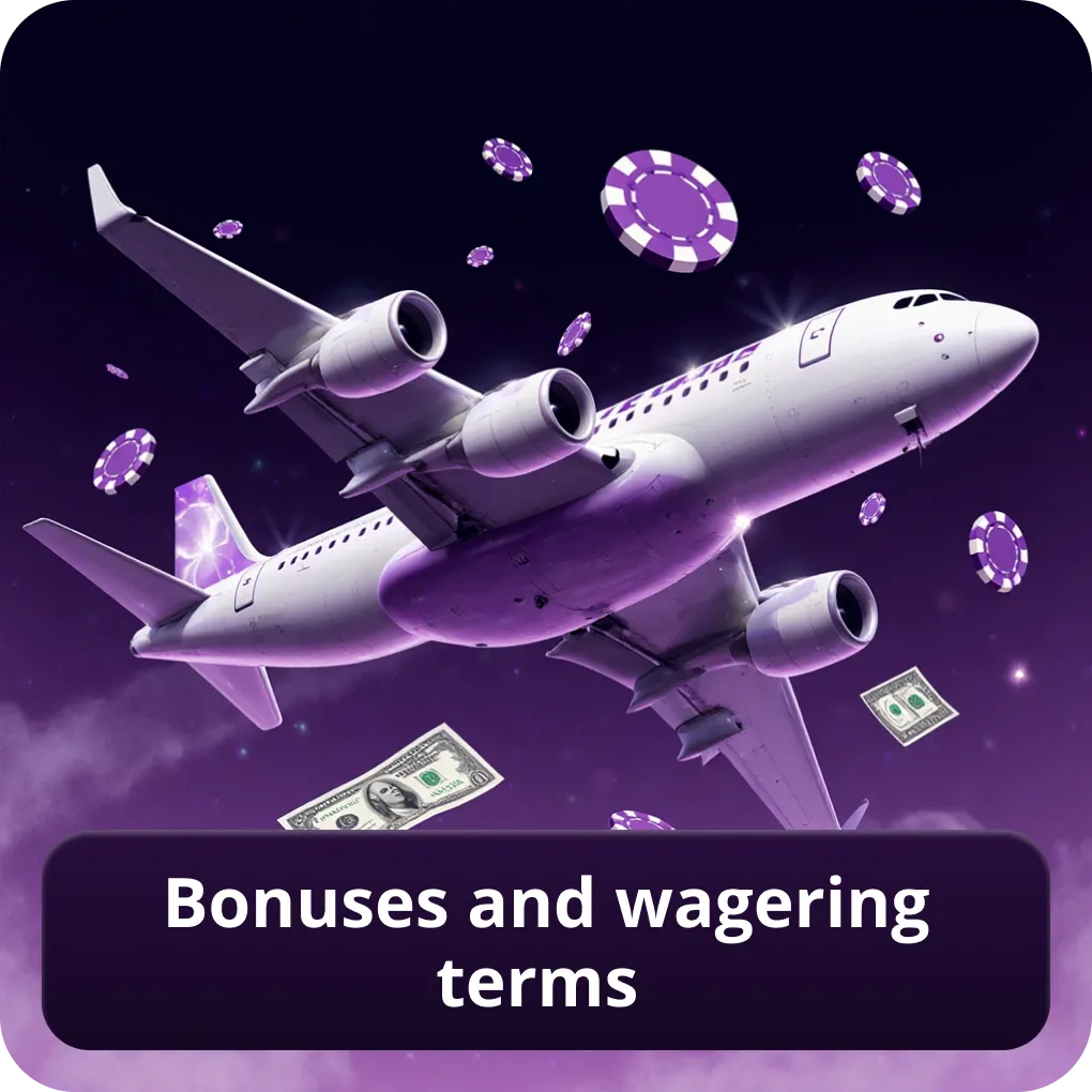 Bonuses and wagering terms