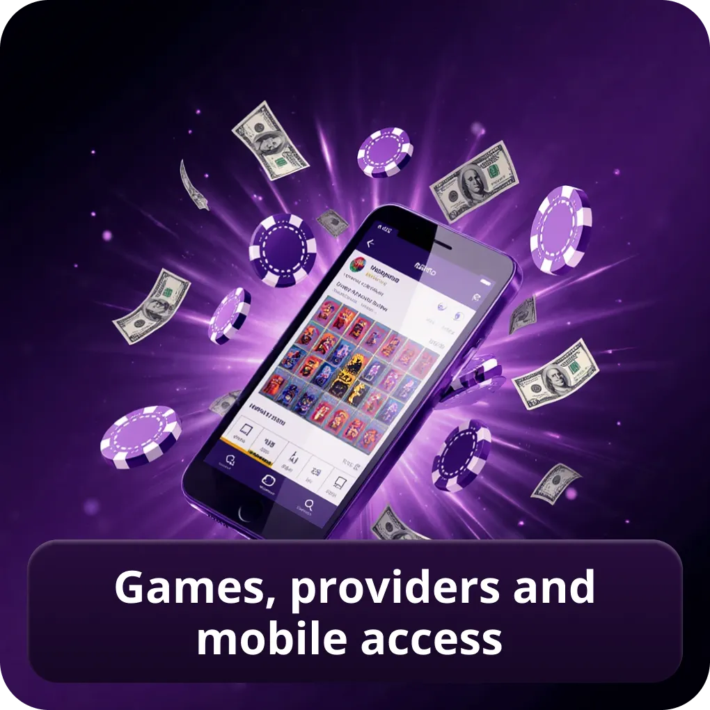 Games, providers and mobile access